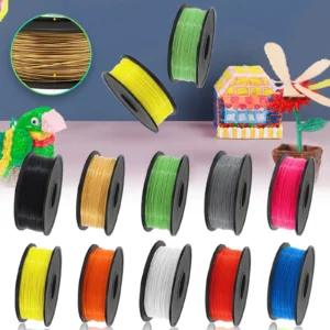 3d 펜 소재 1.75mm 3d 인쇄 펜 소모품 재료 필라멘트 풍부한 광택 소모품 3d 인쇄 펜용 10m 사용