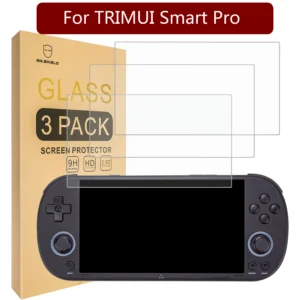 Mr.Shield 스크린 보호대, TRIMUI Smart Pro 강화 유리, 9H 경도 일본 유리, 스크린 보호대, 3 팩
