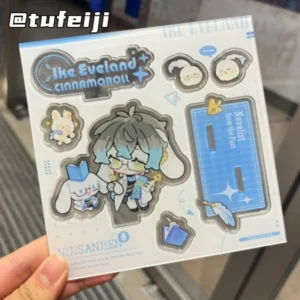 Vtuber Ike Eveland 애니메이션 아크릴 스탠드, 니지산지 럭시엠 Q 버전, 카와이 데스크탑 디스플레이 액세서리, 만화 상품 컬렉션