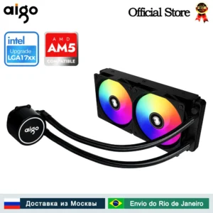 Aigo AC 수냉식 CPU 쿨러, 120 240 360 mm RGB 팬, 액체 방열판 통합 라디에이터, LGA 2066, 2011, 1151, 1155, AM3 +, AM4 AMD