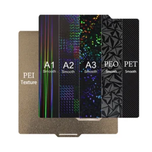 Bambu Lab 빌드 플레이트 PEO PET PEI 시트, 더블 3D 인쇄 다이아몬드 탄소 섬유 텍스처, Bambuab용 X1, P1P, P1S, 257x257mm