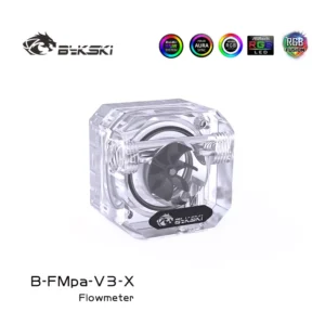 Bykski B-FMpa-V3-X 프로스트 유량계, 컴퓨터 수냉용 유량 모니터링, RGB, ARGB SYNC, 12V, 5V