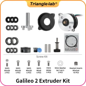 CTrianglelab LDO 갈릴레오 2 압출기, 직접 구동 압출기, VORON 스텔스버너 애프터버너, 셰르파 교체, 9: 1 톱니 비율