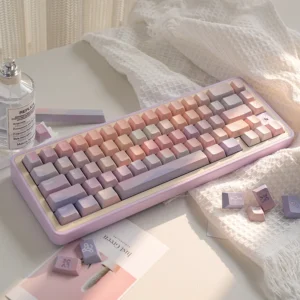 Cherry Profile PBT 키캡, JCM Dopamine 오리지널 디자인 염료 하위 키캡, 기계식 게이밍 키보드 RT 키보드 Wooting A75
