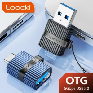Toocki USB 3.0 to C타입 고속 충전 어댑터, OTG U 디스크 리더기 to C타입 암 커넥터, 샤오미 12 맥북 마우스 키보드용