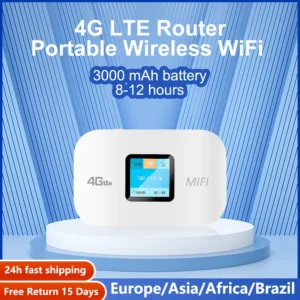벤톤 와이파이 라우터 휴대용 미니 3G4G 잠금 해제 Lte Mifi 포켓, Sim 카드 무제한 인터넷 코티지 모바일 와이파이 핫스팟