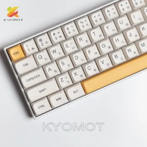 체리 MX 스위치용 허니 밀크 한국 키캡, PBT 염료 승화 XDA 프로필 키캡, DIY 레이아웃 기계식 키보드, 140 키
