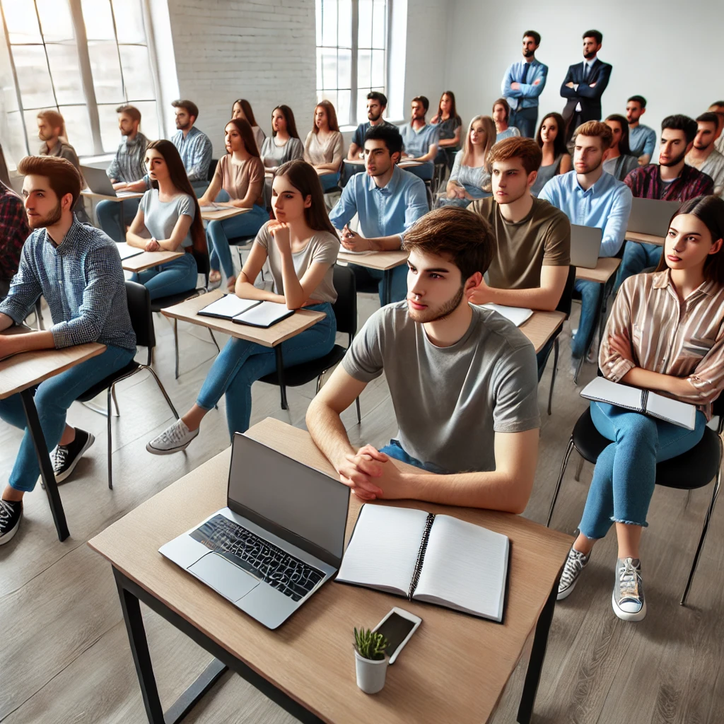 20대 청년들을 위한 2024년 유용한 정책 안내 3 DALL·E 2024 07 23 02.43.09 Create a realistic photo of a group of young adults attending a job training workshop. The setting is a modern classroom with people attentively liste 1