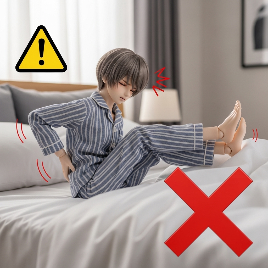 아침에 벌떡 일어나면 허리 망가진다! 허리디스크 예방 3단계 안전 기상법